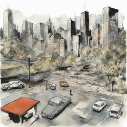 a city by Jeff Lemire