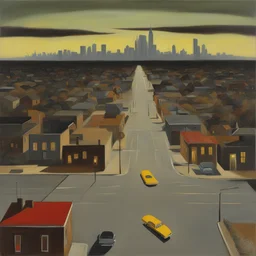 a city by Jeffrey Smart