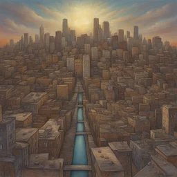 a city by Jeffrey Smith art