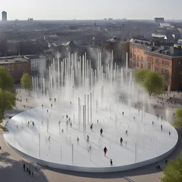 a city by Jeppe Hein