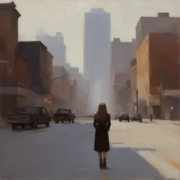 a city by Jeremy Lipking