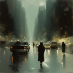 a city by Jeremy Mann