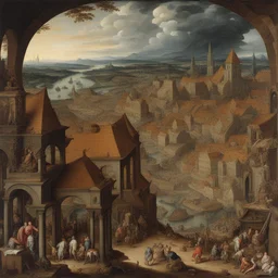 a city by Joachim Wtewael