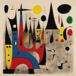 a city by Joan Miró
