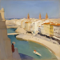 a city by Joaquín Sorolla