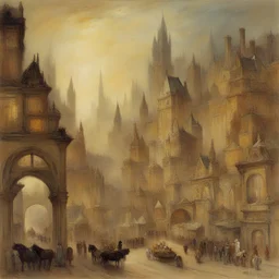 a city by John Anster Fitzgerald