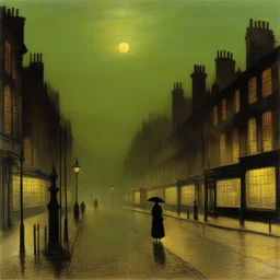a city by John Atkinson Grimshaw