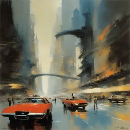 a city by John Berkey