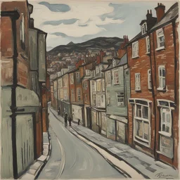a city by John Bratby