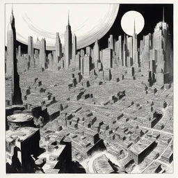a city by John Buscema