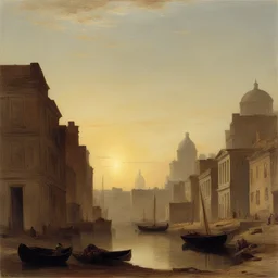 a city by John Frederick Kensett