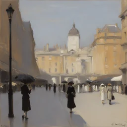 a city by John Lavery