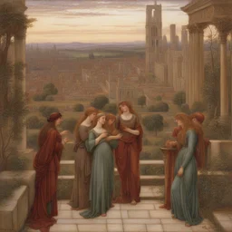a city by John Melhuish Strudwick