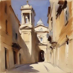 a city by John Singer Sargent