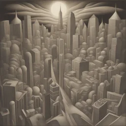 a city by John T. Biggers