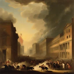 a city by John Trumbull