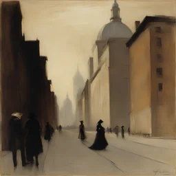 a city by John White Alexander
