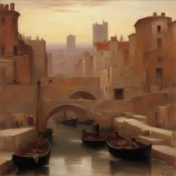 a city by John William Waterhouse
