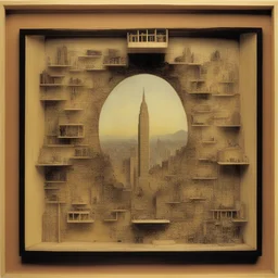 a city by Joseph Cornell