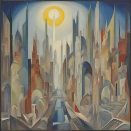 a city by Joseph Stella
