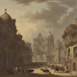 a city by Juan Carreño de Miranda