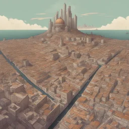 a city by Juan Giménez