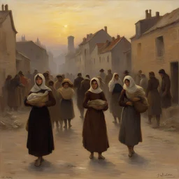 a city by Jules Breton