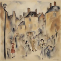a city by Jules Pascin