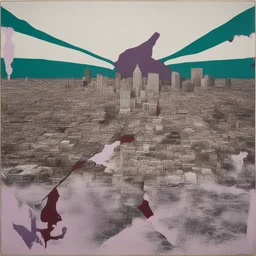 a city by Julian Schnabel