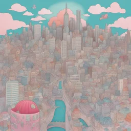 a city by Junko Mizuno