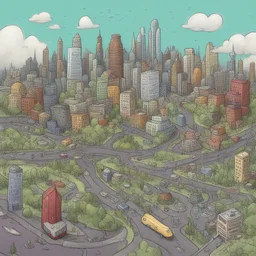 a city by Justin Roiland