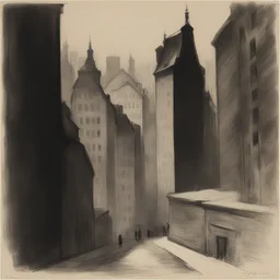 a city by Käthe Kollwitz