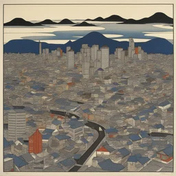 a city by Kanzan Shimomura