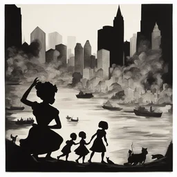 a city by Kara Walker