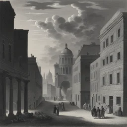 a city by Karl Friedrich Schinkel