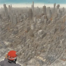 a city by Katsuhiro Otomo