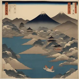 a city by Katsushika Hokusai