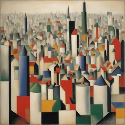 a city by Kazimir Malevich
