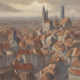a city by Konrad Mägi