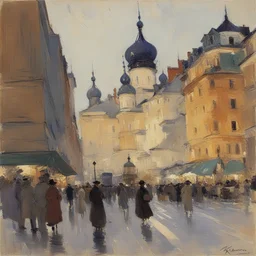 a city by Konstantin Korovin