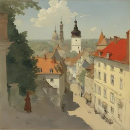 a city by Konstantin Somov