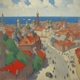 a city by Konstantin Yuon