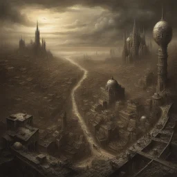 a city by Kris Kuksi