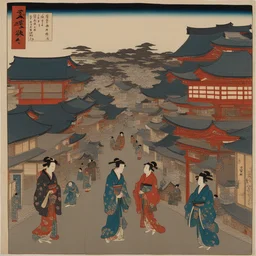 a city by Kunisada