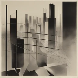 a city by László Moholy-Nagy