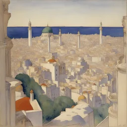 a city by Léon Bakst
