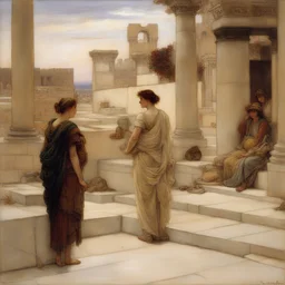 a city by Lawrence Alma-Tadema