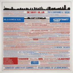 a city by Lawrence Weiner