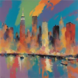 a city by LeRoy Neiman