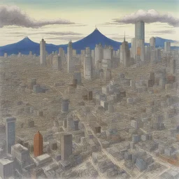 a city by Leiji Matsumoto